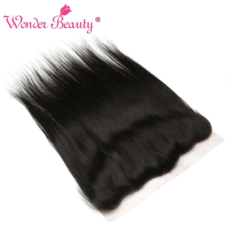 Wonder beauty, перуанские прямые волосы, прямые, свободная часть, кружева, Фронтальная застежка, ручная вязка, 13x4, кружева, фронтальная, 130% плотность, чистый цвет