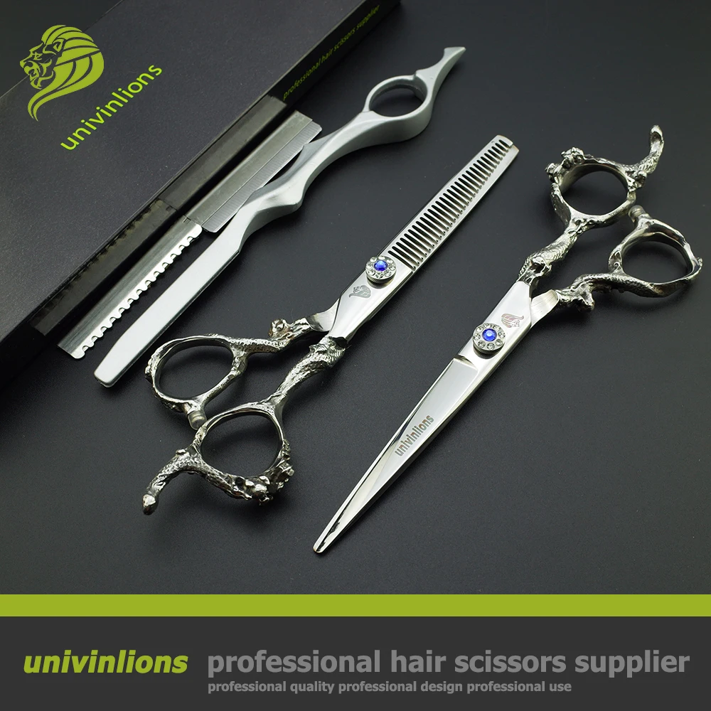 Tesouras de Corte de Cabelo Tesouras de Desbaste Corte de Cabelo Hairstylist Melhor Coiffeur 6.0