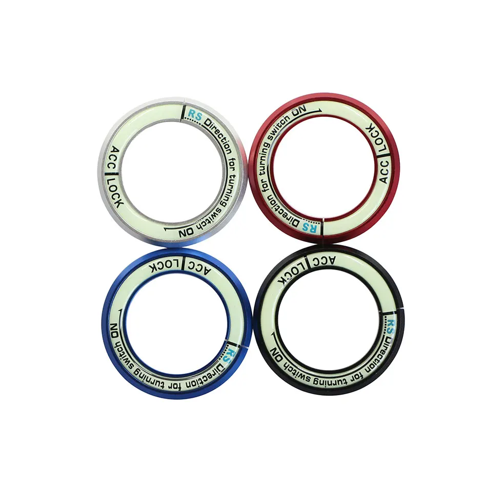 

1 Piece Luminous Aluminous Alloy Car Ignition Key Protective Ring Sticker Case for Hyundai Solaris Accent Ix35 ELANTRA Sonata