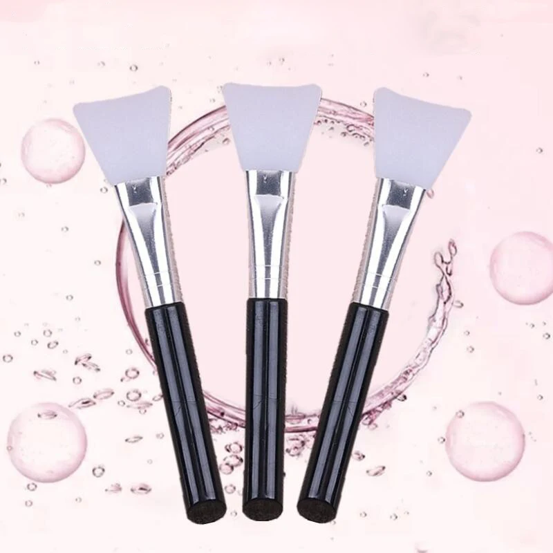 

1PC Black Facial Mask Brush Silicone DIY Face Mask Mud Mixing Makeup Brushes Face Care Tool