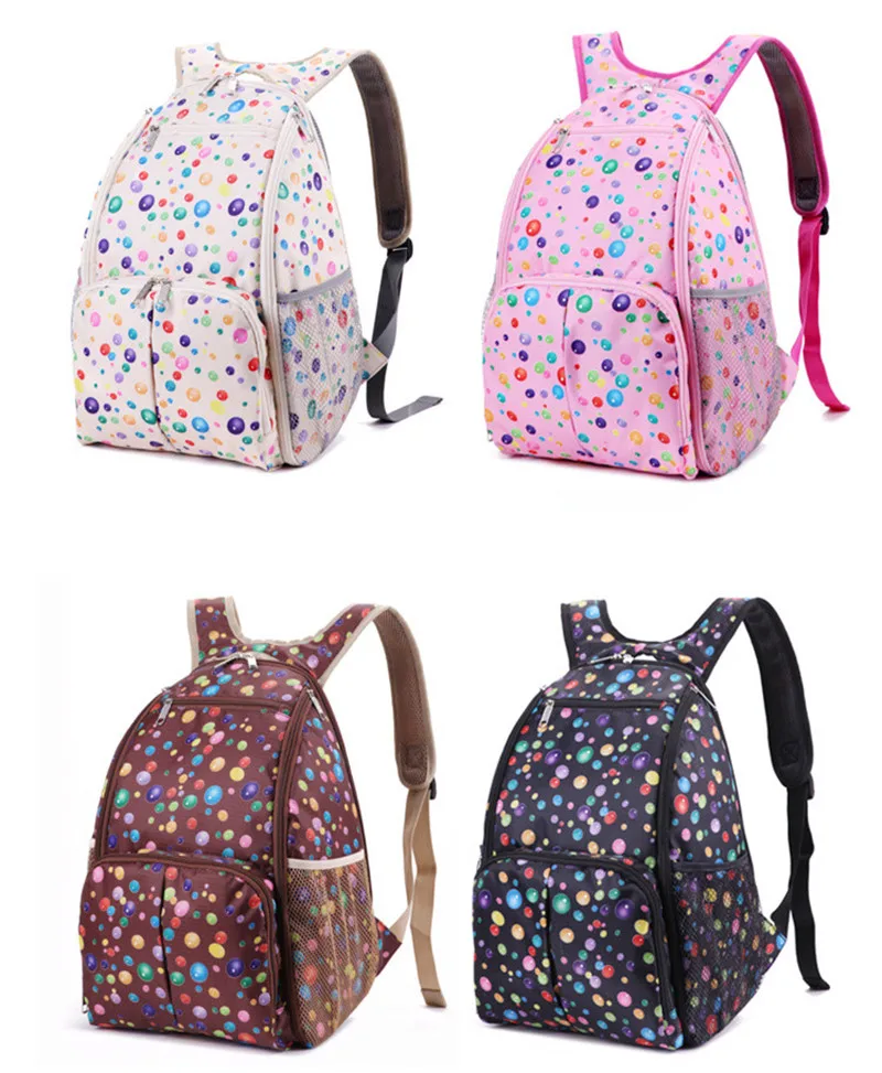 Two Bags Hot Sell! 2018 Mom Diaper Bags + Baby Anti-Lost Bag Flower Printed Diaper Bag Shoulder Multifunctional Pregnant Women Outgoing bags14