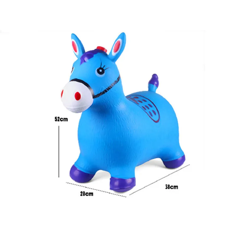Inflatable Jumping Horse Ride-on Bouncy Hopper Toys Extra Thickness Toy for Kids Random Color Inflatable Jumping Horse Ride-on Bouncy Hopper Toys Extra Thickness Toy for Kids Random Color