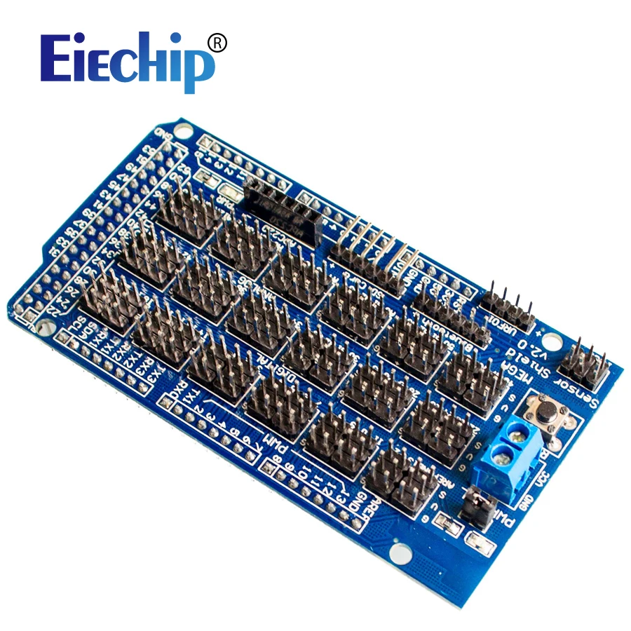 

MEGA Sensor Shield V1.0 V2.0 MEGA 2560 Support IIC, Bluetooth, SD, robot parts mega2560 Sensor Shield