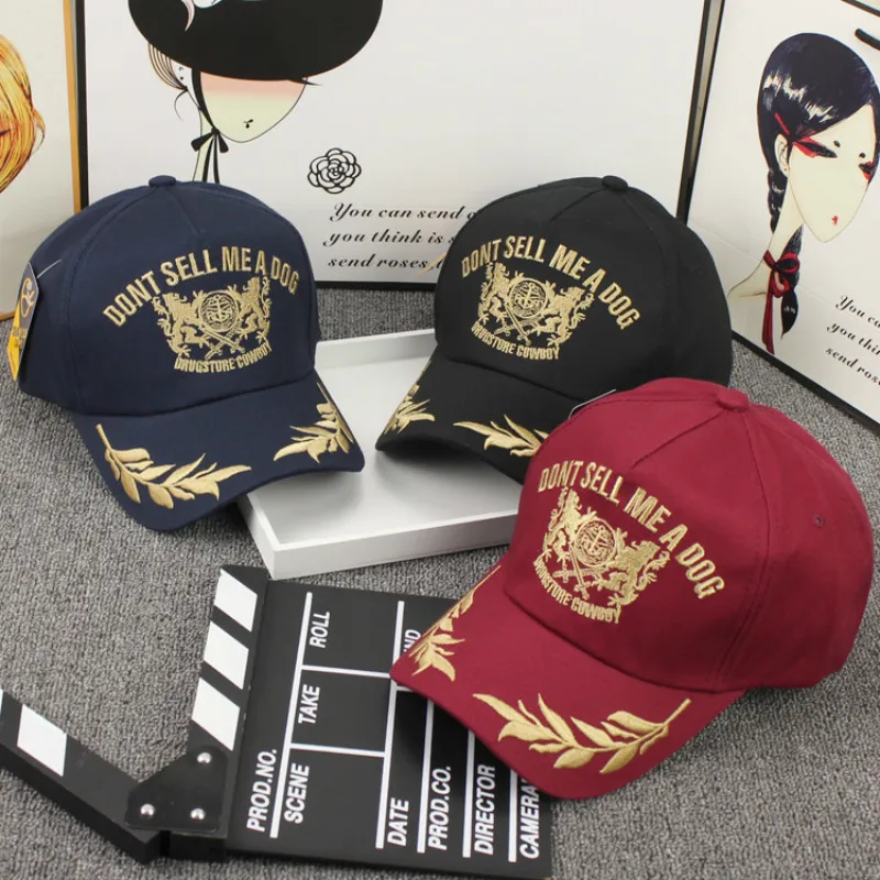 2018 Fashion Gold Embroidery Hats Baseball Cap For Man And Women 2018 Fashion Gold Embroidery Hats Baseball Cap For Man And Women Summer Cotton Snapback Wheat