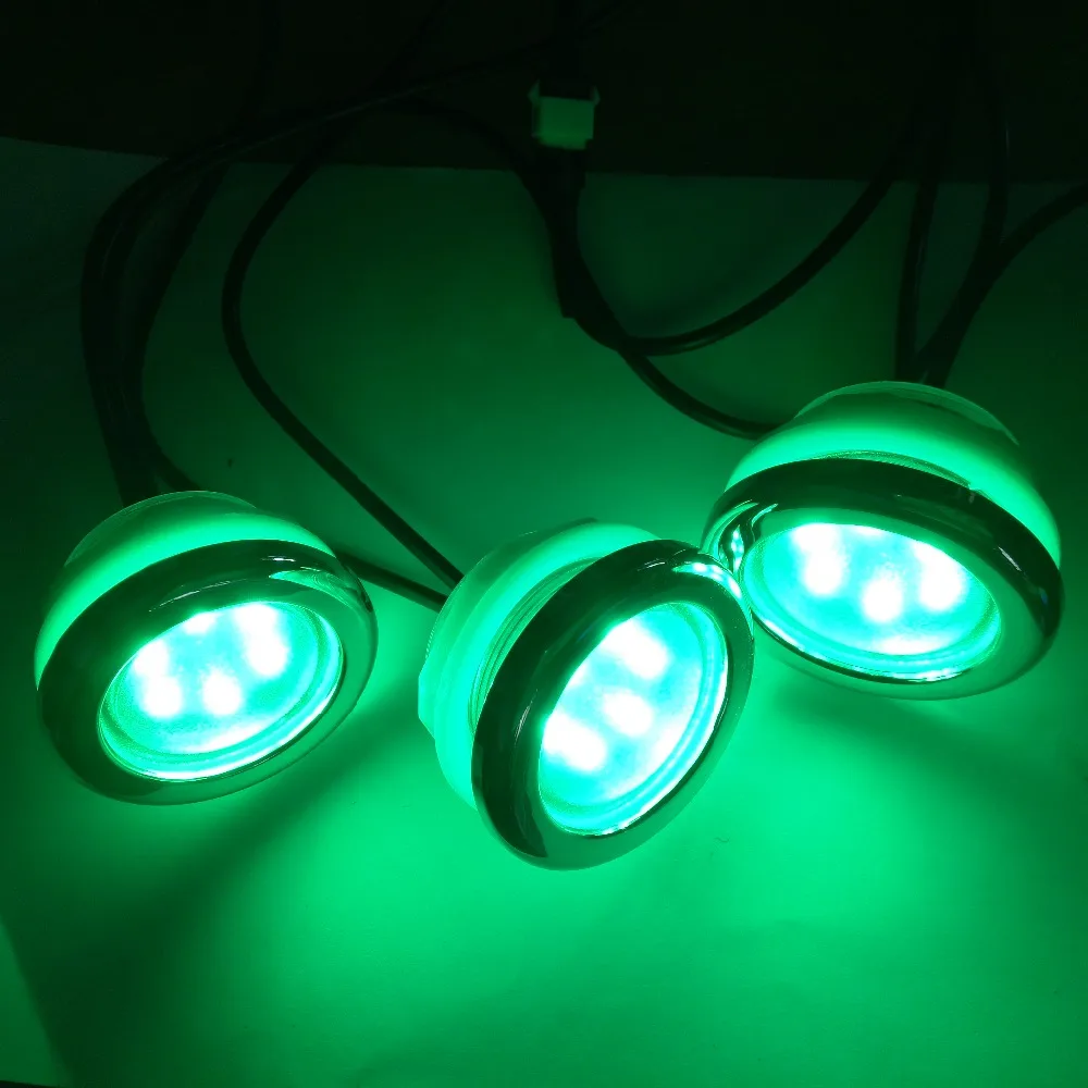 4 шт. водонепроницаемый RGB красочный подводный светодиодный спа Хромотерапия