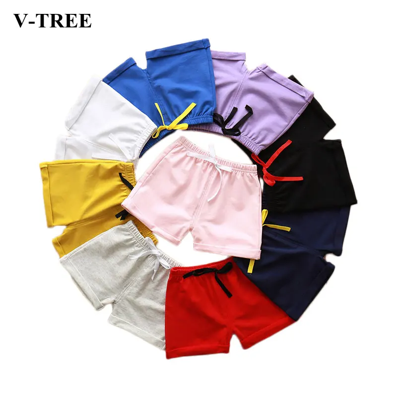 

V-TREE Boys Shorts Children Hot Pants Summer Underwear Shorts For Girls Letter Baby Sports Shorts Colored Kids Beach Pants