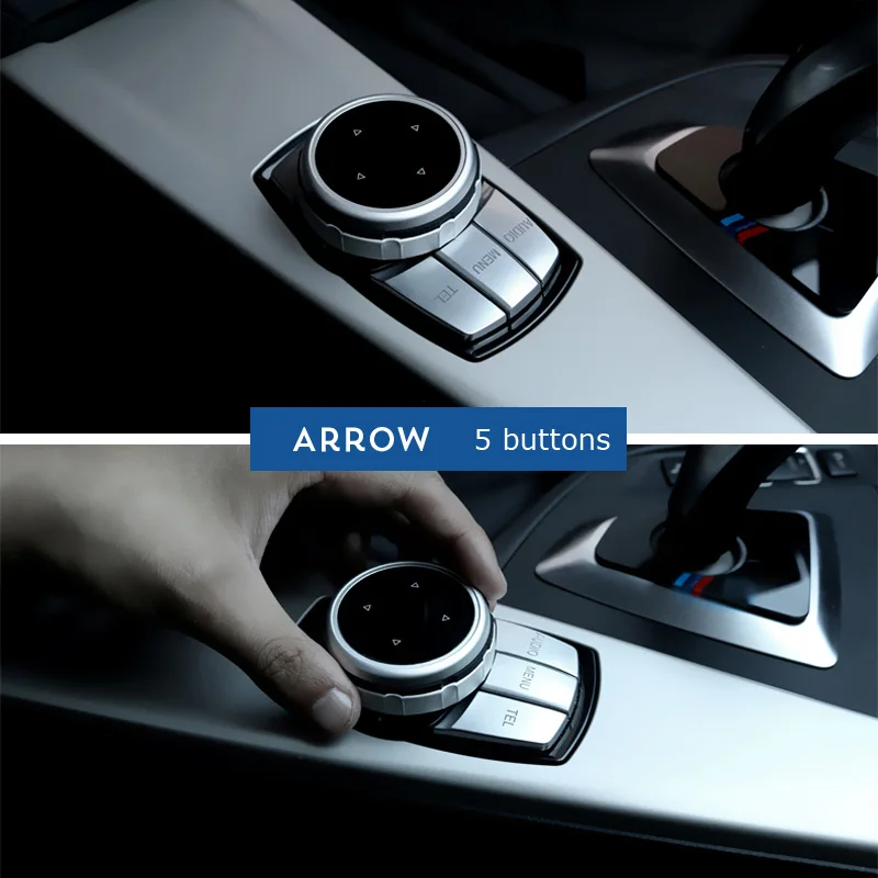 Кнопок автомобильных мультимедиа-систем iDrive(наклейки для BMW X1 X3 X5 X6 F30 E90 F32 F10 F20 F01 F34 GT Z4 F15 F16 F25 E70 E71 аксессуар - Название цвета: F