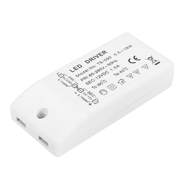 AC85-265V к DC12V 18 Вт светодиодный драйвер Питание трансформатор для MR11 MR16 лампочки