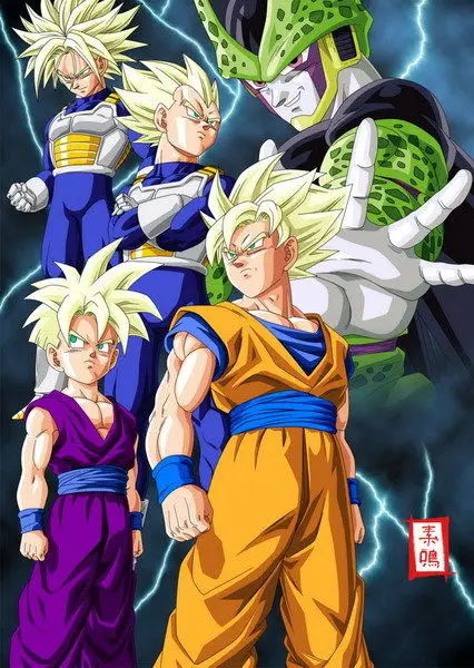 Dragon Ball Z - Goku Fighting Hot Japan Anime 50*70cm Poster | Дом и сад