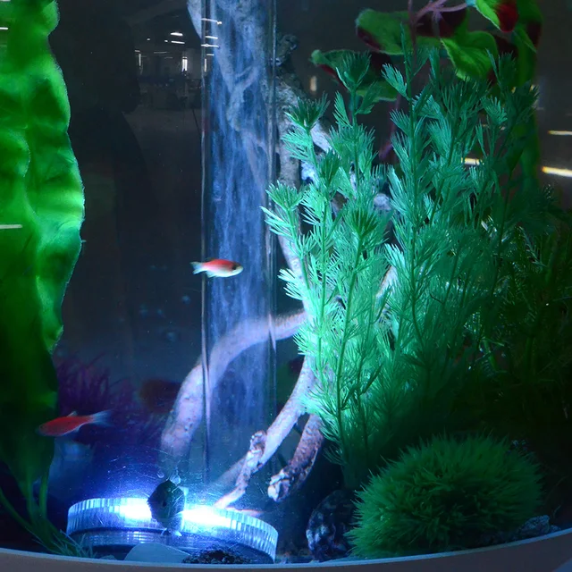 Mini RGB 10 Leds Dompelpompen Aquarium Licht Batterij IP68 ... Mini RGB 10 Leds Dompelpompen Aquarium Licht Batterij IP68 ...
