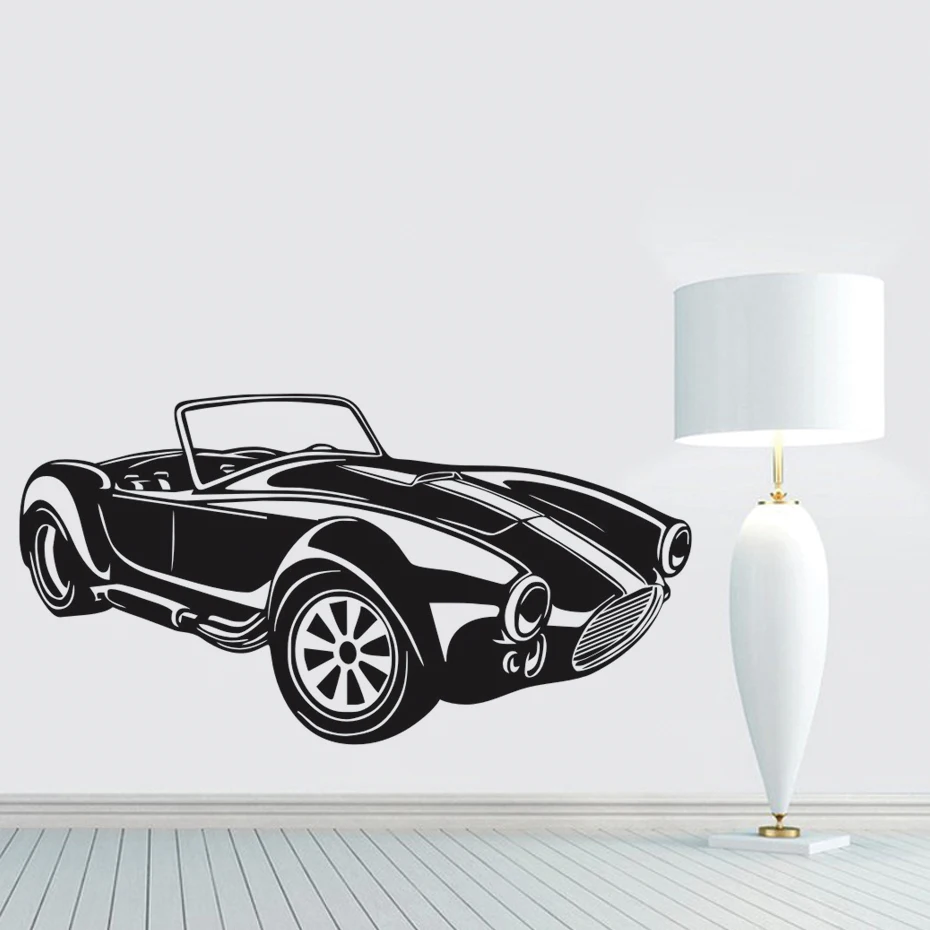 Classic Racing Car Wall Decals Vinyl Large Wall Sticker Mural Interior