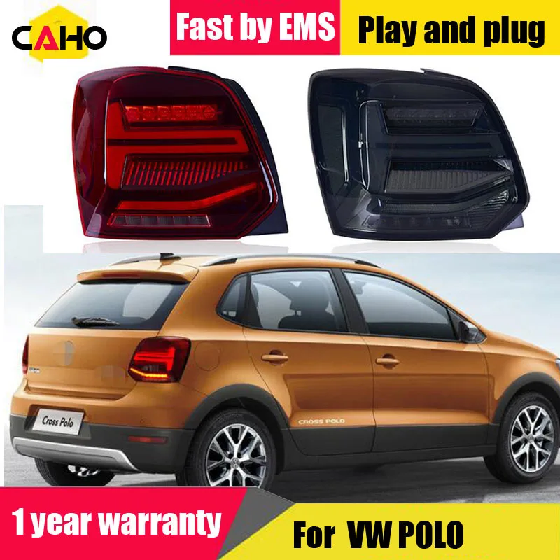 

Car Styling Taillights For Volkswagen Polo MK5 2011 - 2017 LED Led Tail Lights rear Fog Lamp DRL + Brake + Dynamic Signal light