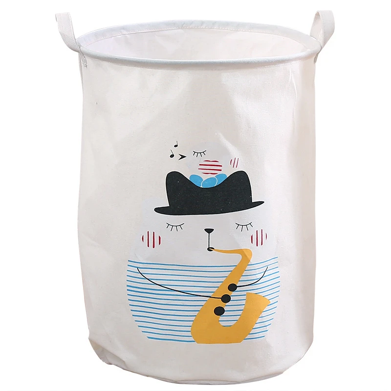 Hoomall Cotton Linen Laundry Baskets Storage Bags Dirty Clothes Toys