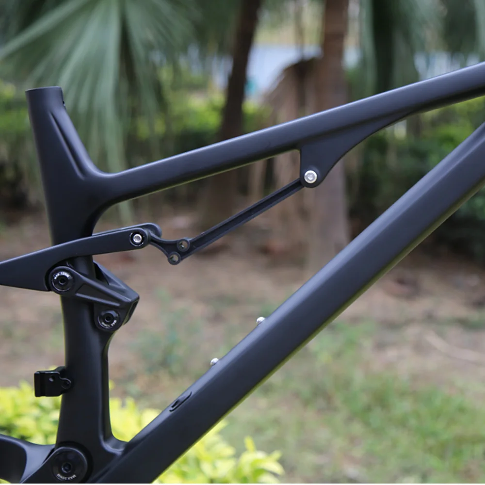Sale FREE SHIPPING 2019  SGS tested Full Suspension T800 Carbon MTB frame XC Cross Country Mountain bike carbon frame with BB92 4