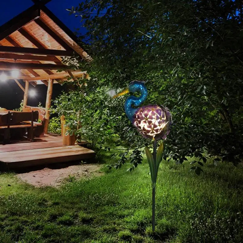 

Solar LED Pelican Ground Light Warm White Outdoor Lawn Landscape Lamp Decor