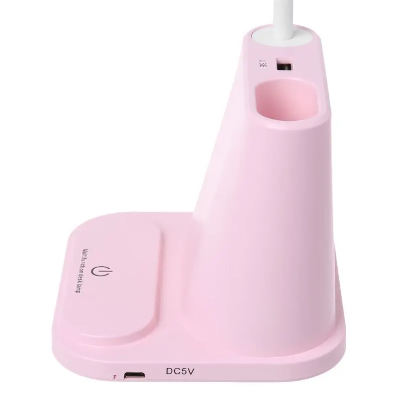 Многофункциональный стол лампа с держателем ручки и usb-портом креативный Настольный светильник с сенсорным управлением