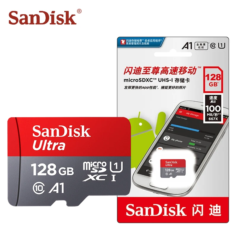 Sandisk micro sd карты класса 10 16 ГБ 32 tarjeta 64 Гб 128 TF флэш-памяти cartao de memoria Бесплатная