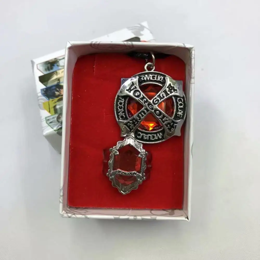 Модное ювелирное ожерелье kateyo Hitman Reborn Sawada Tsunayoshi аниме косплей брелок Vongola для мужчин wo мужчин детский подарок - Цвет: N