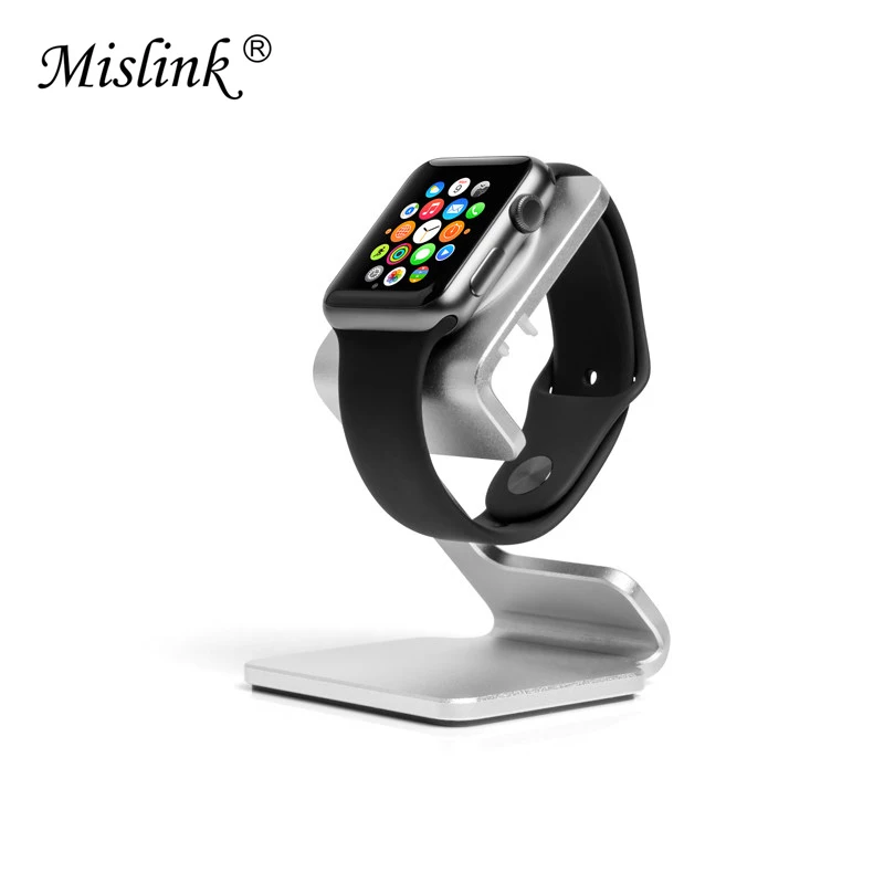 

Aluminum alloy Wireless charging base for apple watch 4 3 2 1 Magnetic charger holder universal 38mm 42mm Metal bracket desktop