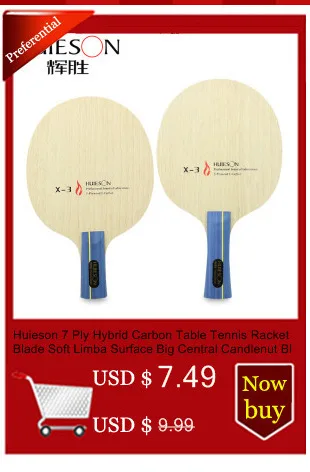 Huieson Carbon Fiber Table Tennis Racket Double Face Pimples-in Racket Rubber Table Tennis Bat with Bag Top Recommended