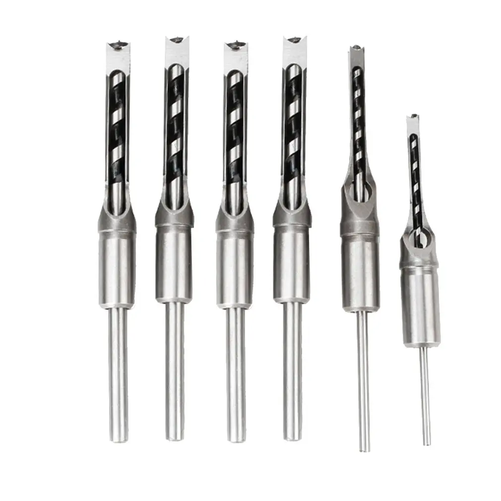 6pcs Для плитки стекла кирпичная стена, дерево отверстие открывалка внешнее охлаждение Универсальный Прочный подшипник стальное сверло с квадратным отверстием Прямая поставка - Цвет: 6pcs