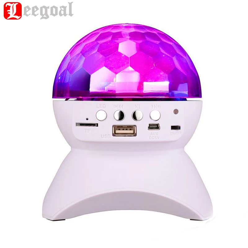 

Party Disco DJ Bluetooth Speaker Built-In Light Show Stage Studio Effects Lighting RGB Color Changing LED Crystal Ball for party