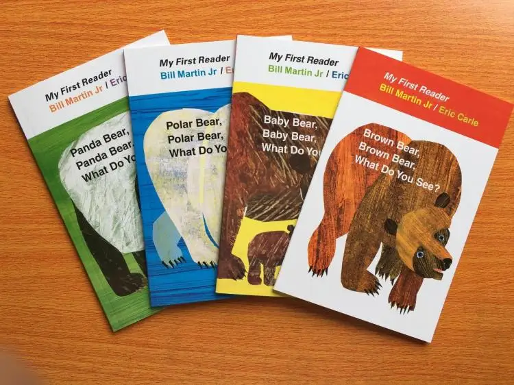 4pcs English Learn Books For Children My First Reader Mini Library Brown Bear Panda Baby Polar Bear What Do You See Eric Carle Books For Children English Learning Booklearning Books Aliexpress 4pcs English Learn Books For Children My First Reader Mini Library Brown Bear Panda Baby Polar Bear What Do You See Eric Carle Books For Children English Learning Booklearning Books Aliexpress