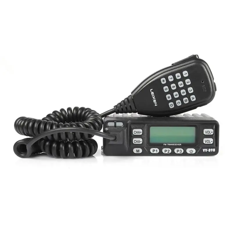 LEIXEN VV-898 FM двухдиапазонный приемопередатчик VHF/UHF 136-174/400-470MHz Kit 10W Мобильный автомобильный двухсторонний радиоприемник любительский уличный