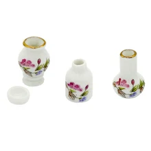 Новые 4 шт мини-горшки для цветов миниатюрные 1/12 кукольный домик аксессуары для домашнего декора комнаты, белый