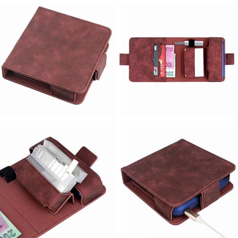 

New Electronic Cigarette Case Storage Bag PU Protective Cover Protective Shell Smoke Bomb Storage Box For IQOS3.0