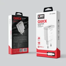 EMY 18 Вт Быстрая зарядка 3,0 Быстрая зарядка для мобильных телефонов EU вилка настенное USB зарядное устройство адаптер для iPhone samsung Xiaomi huawei