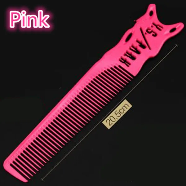 Pink Профессиональные волосы расчески для салона Парикмахерская Расческа Щетка для волос уход за волосами Инструменты для укладки Парикмахерская Расческа Щетка для волос прочная горячая распродажа - Цвет: Pink