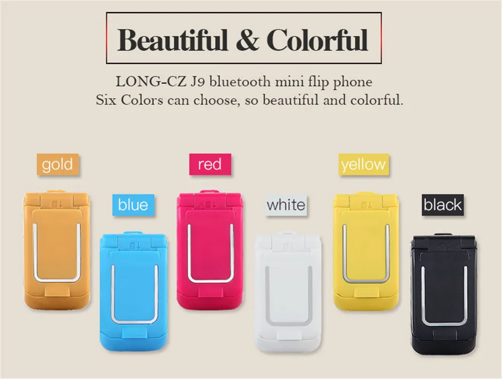 LONG-CZ J9 мини флип мобильный телефон 0,6" маленький сотовый телефон беспроводной Bluetooth Dialer FM волшебный голос Handsfree Наушники для детей