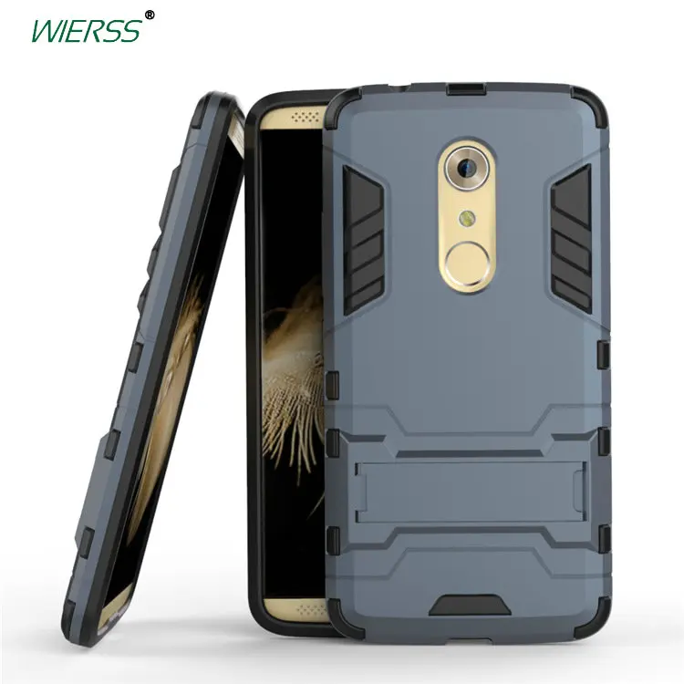For ZTE Axon 7 Axon7 3D Luxury Shockproof Stand Hard case A2017 (ZTE 2 )case Combo Armor Back cover | Мобильные телефоны и