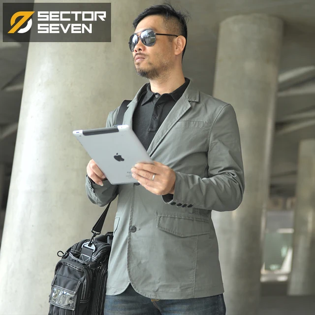 SECTOR SEVEN 2020 new Waterproof Military Style Suit Jacket Male
