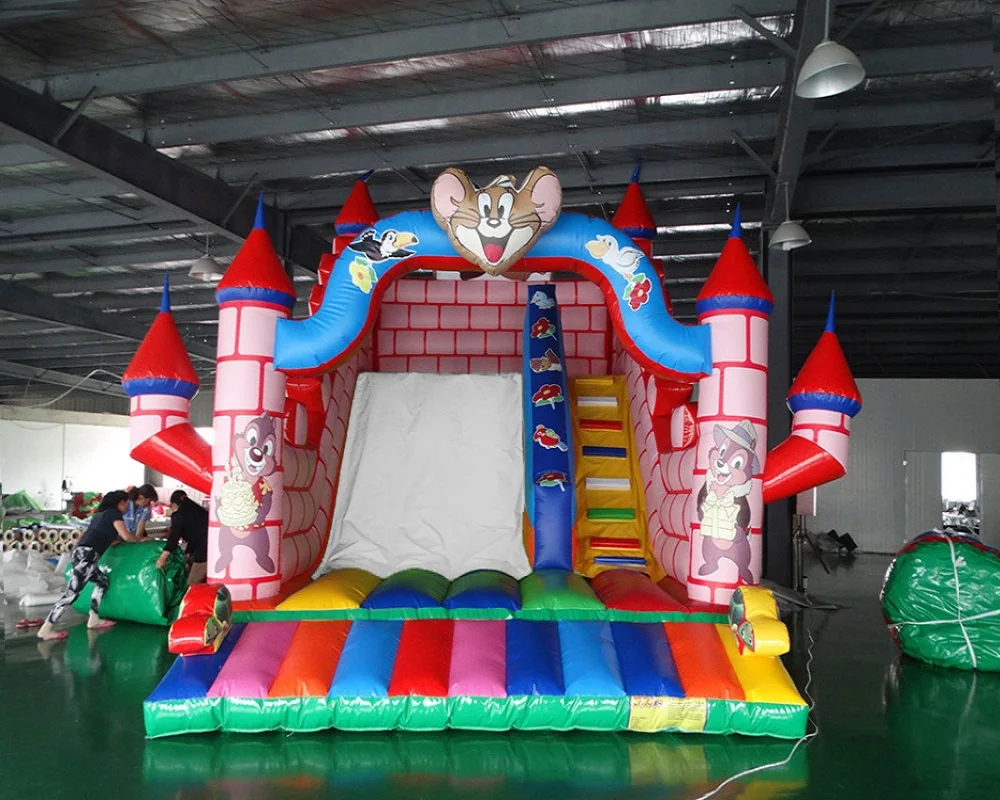 

Factory price inflatable land slide for kids /PVC large inflatable slide for sale