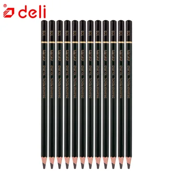 

Deli Artist Standard Pencils Set Professional 12Pcs/set 10B Sketching Pencil Set Drawing Tools Pencils Set for Fine Art Supplies