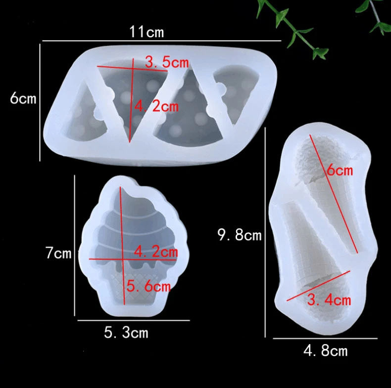 Aomily милый сыр мороженое в форме 3D кремния для шоколада, желе, конфет форма для торта DIY кондитерский бар ледяной блок Мыло Формы для выпечки Инструменты