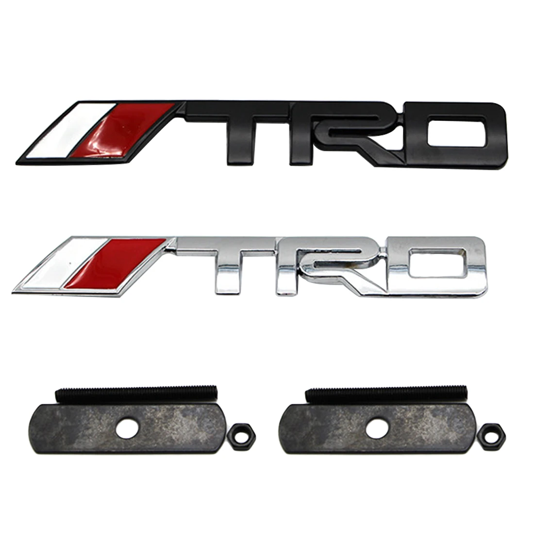 3D Metal TRD Grille Emblem badge Sticker Styling TRD Metal Emblem for toyota Racing Car Logo JDM Hood Badge Dewtreetali noizzy hemp fimble leaf ho jdm car sticker 3d metal auto green emblem badge for bmw audi vw lada tuning accessories car styling