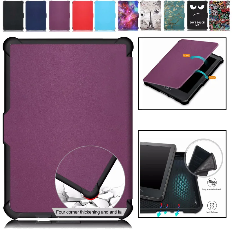 Чехол для Kobo Clear HD из искусственной кожи ТПУ Smart Wake Up Stand Cover For 6 ''чехол Обложка