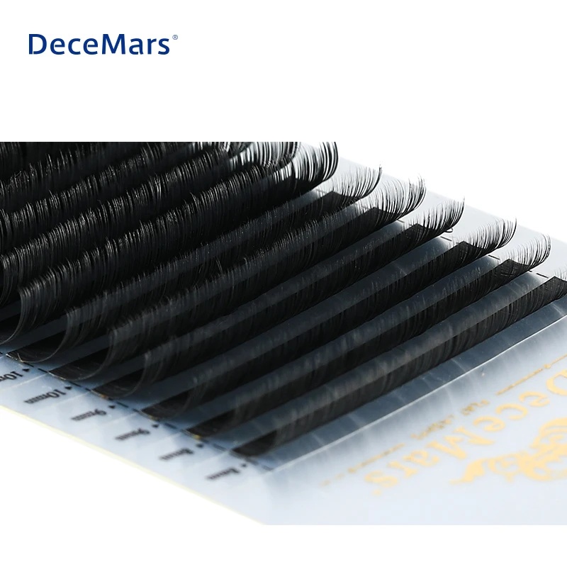 DeceMars4Trays/набор в форме эллипса, ресниц для наращивания 0,15 мм накладные ресницы, набор, обувь на плоской подошве для наращивания ресниц светильник ресницы, индивидуальное ресницы черная норка