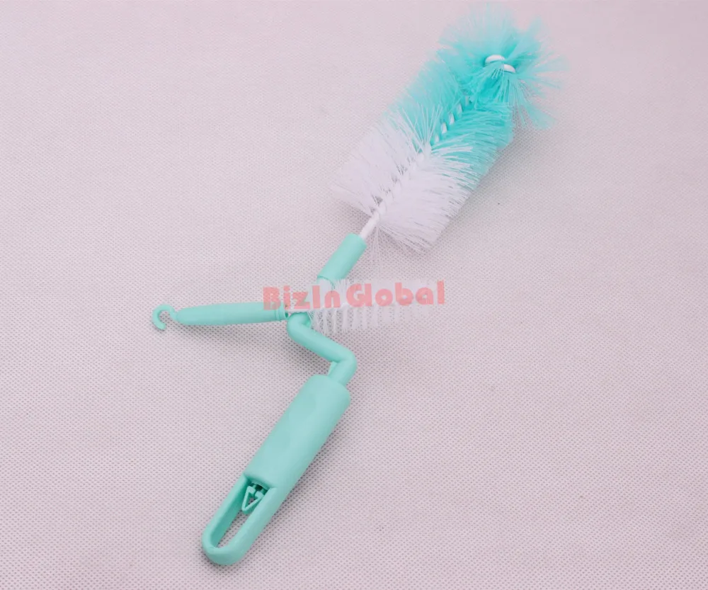 Baby milk bottle nipple teapot nozzle spout tube teat nylon clean cleaning brush (6)