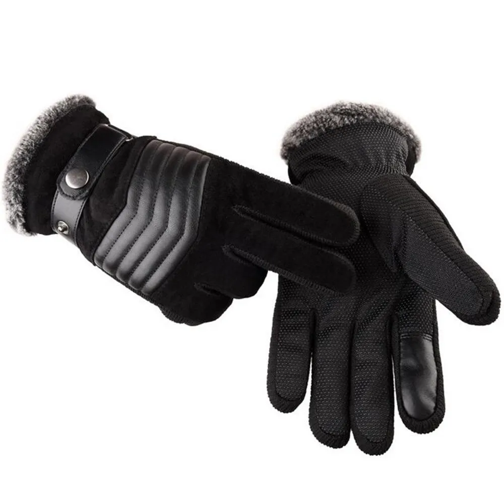 KANCOOLD перчатки мужские ветрозащитные непромокаемые велосипедные свиная кожа Нескользящие перчатки плюс бархатные утолщение повседневные