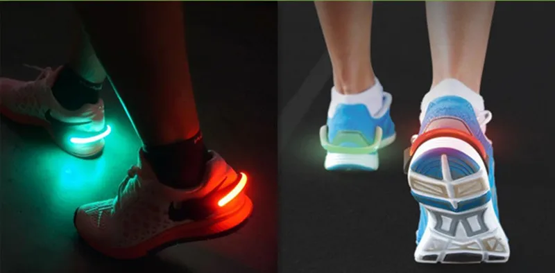 Игрушка со светодиодом Красочный светодиодный мерцание/мигание/легкие туфли лампа на прищепке для безопасности в ночное время, для бега и