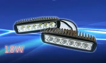 

[Seven Neon]6Inch 18W LED Work Light for Indicators Motorcycle Driving Offroad Boat Car Tractor Truck 4x4 SUV ATV Spot Flood 12V