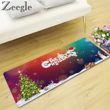 Zeegle коврик с рождественским дизайном фланелевый домашний декор нескользящий напольный коврик для гостиной нескользящий кухонный коврик