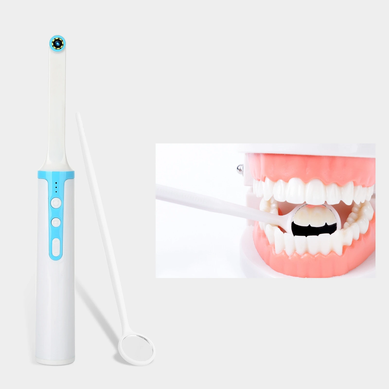 

WIFI Dental High brightness 8x LED lights Camera Waterproof Wireless Oral Endoscope for iphone/Android Oral Inspection Tool