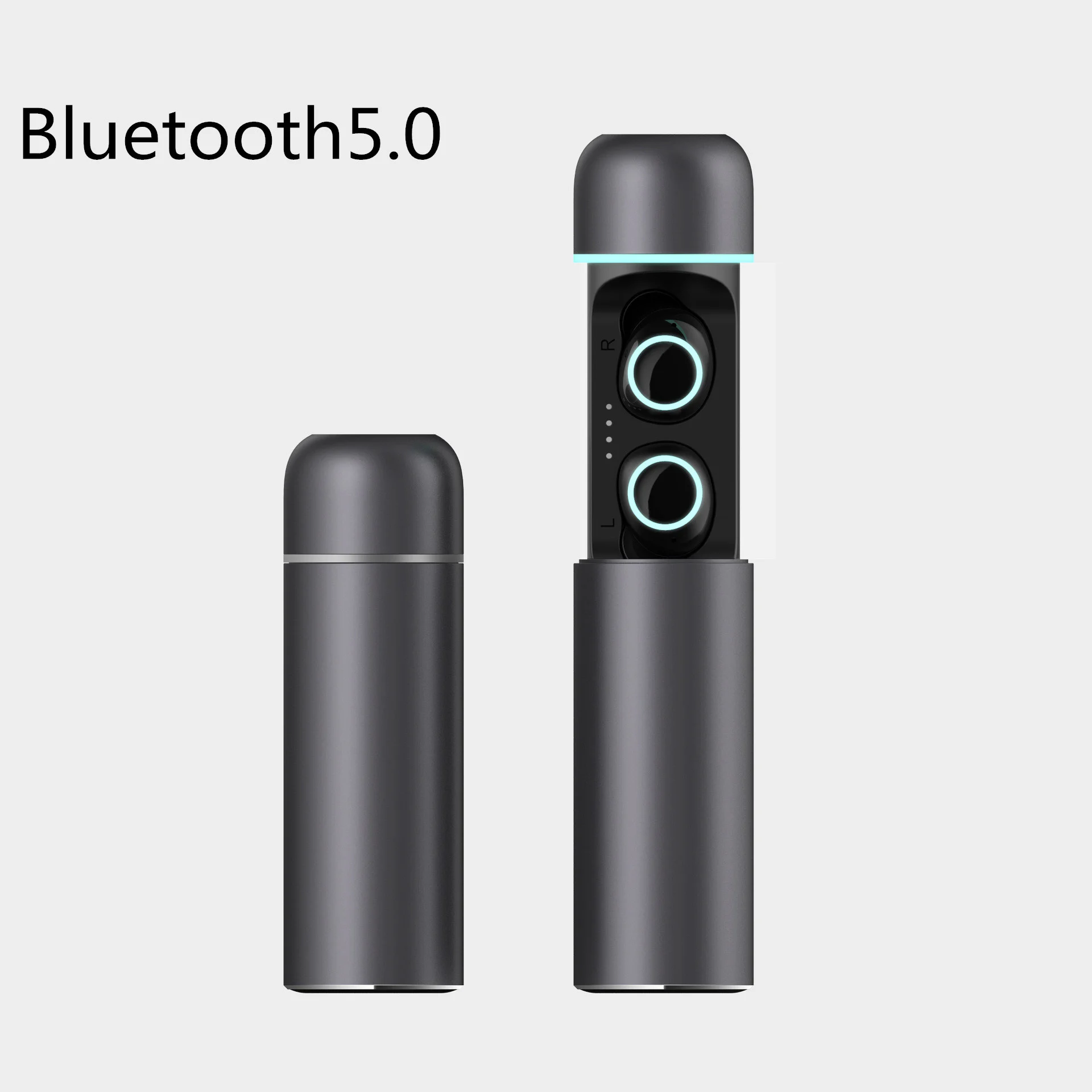 Bluetooth 5,0 наушники стерео Беспроводная bluetooth-гарнитура Близнецы портативные спортивные наушники аuriculares для бутонов смартфонов - Цвет: Белый