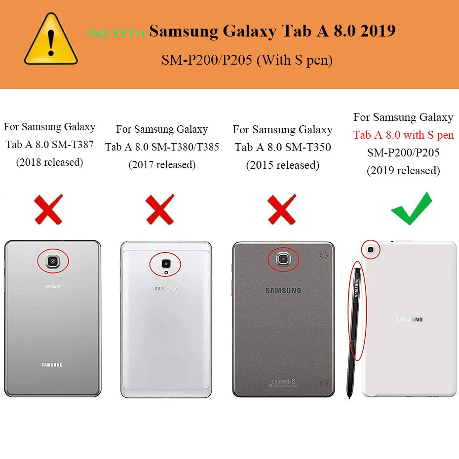 2 шт./лот 9 H закаленное Стекло пленка для Samsung Galaxy Tab 8,0 с S Pen 2019 SM-P200 P205 защита экрана планшета взрыв-proo