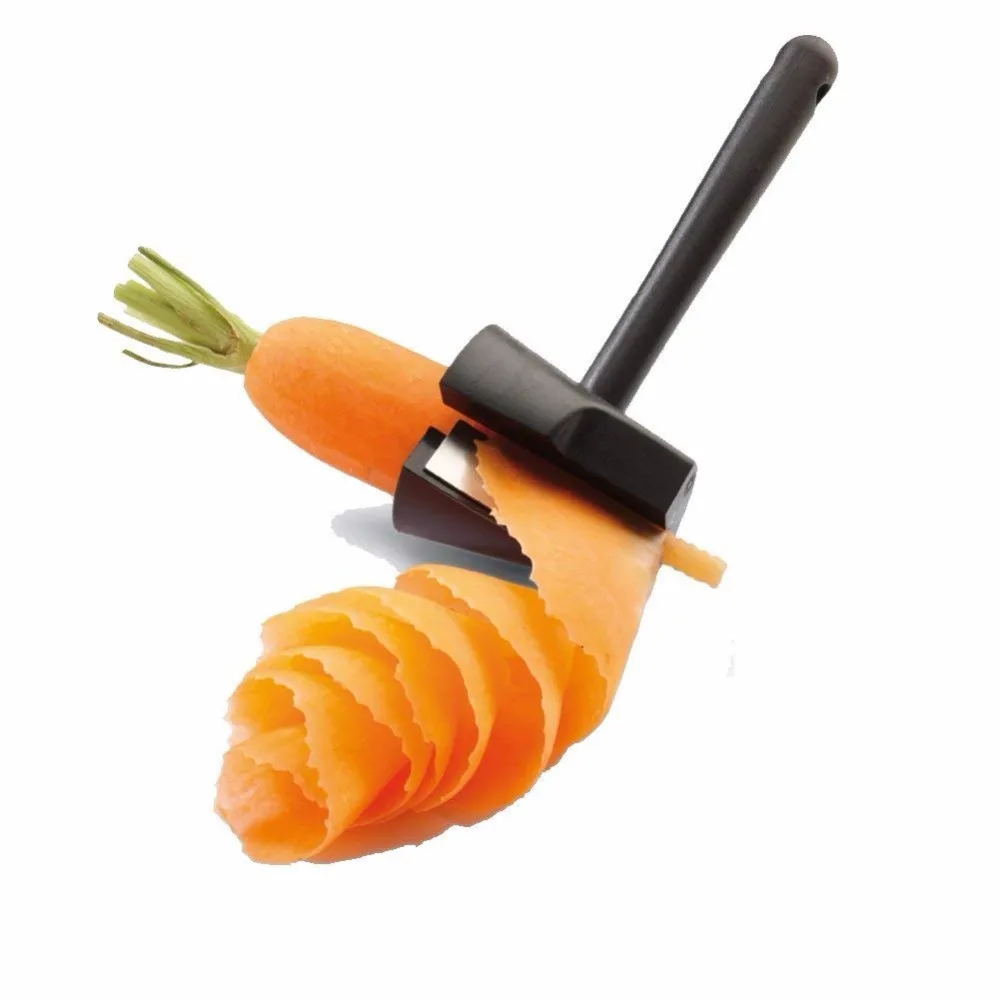 1 шт. морковь garnshes нержавеющая сталь огурец цветок бигуди украшения чайник длинной ручкой овощерезки слайсер